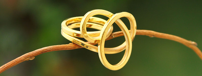 Handmade gold jewelry