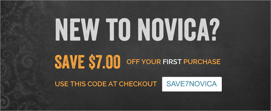 New to NOVICA? Save $7.00 off your first purchase!