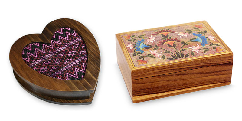 5 Year Anniversary Gift Ideas: Wood Jewelry Boxes