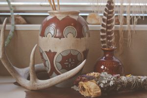 Window Bench Vignette: the Ceramic Vase