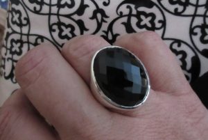 This Bold Black Onyx Ring ROCKS!!