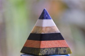 Adding Natural Energy to your home - Handcrafted Gemstone Pyramid Paperweight Sculpture