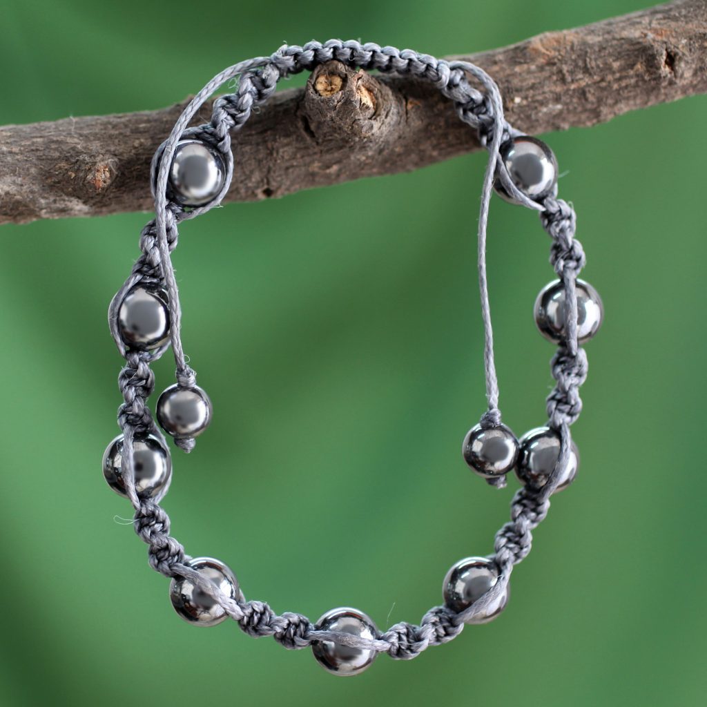 Hematite Shanbhala bracelet