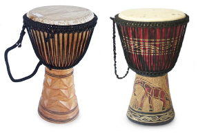 Crea una mesa auxiliar para batería Djembe para darle vida a tu sala de estar