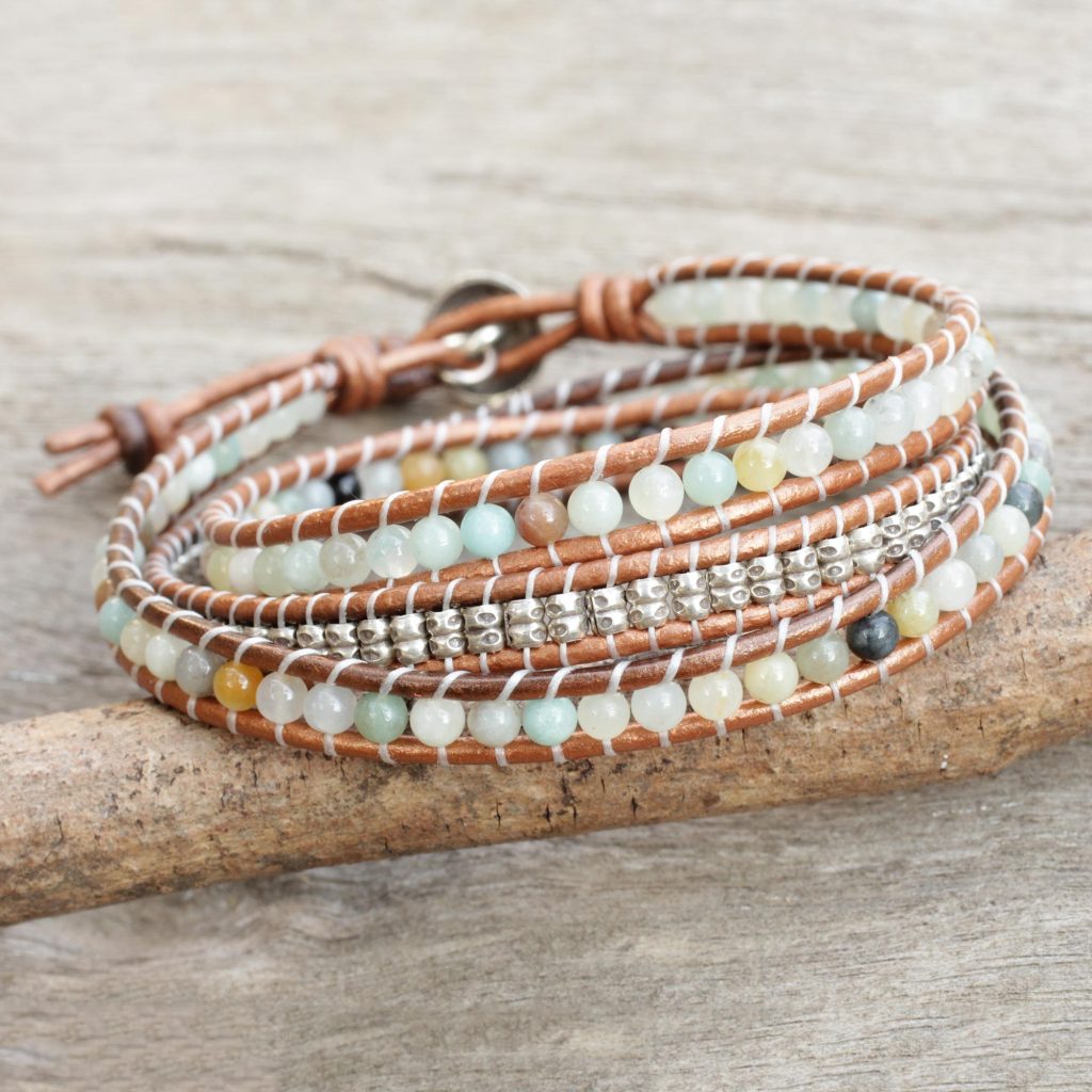 NOVICA Wood Bangle Bracelet, 8.0, Peach Breeze' India | Ubuy