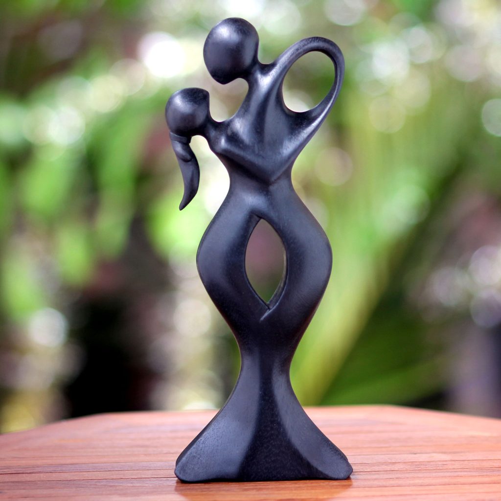 romantic wood sculpture anniversary gift