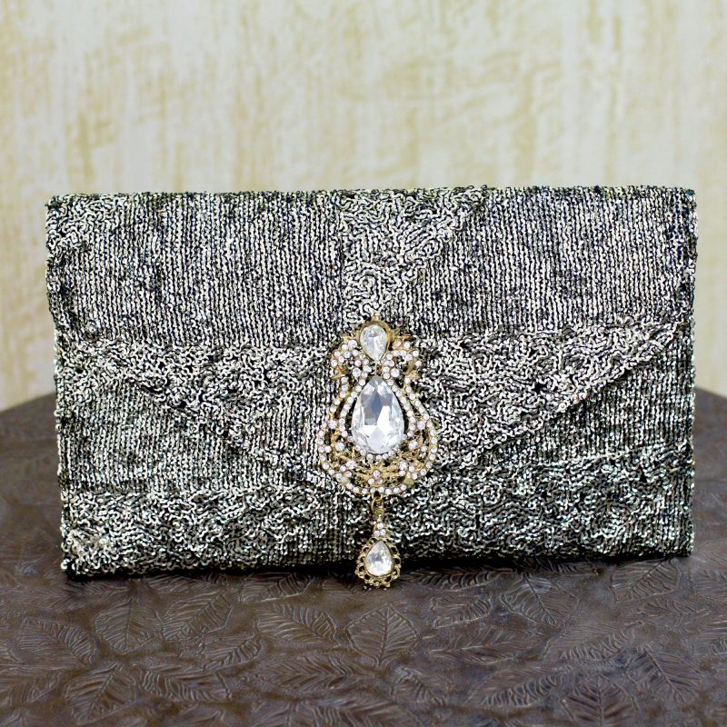 Sequined clutch evening bag Maharani