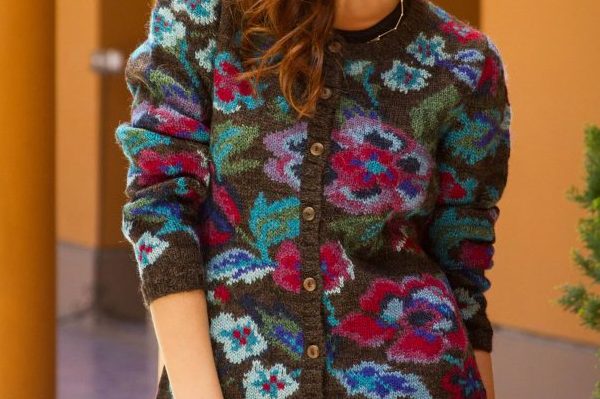 flower cardigan