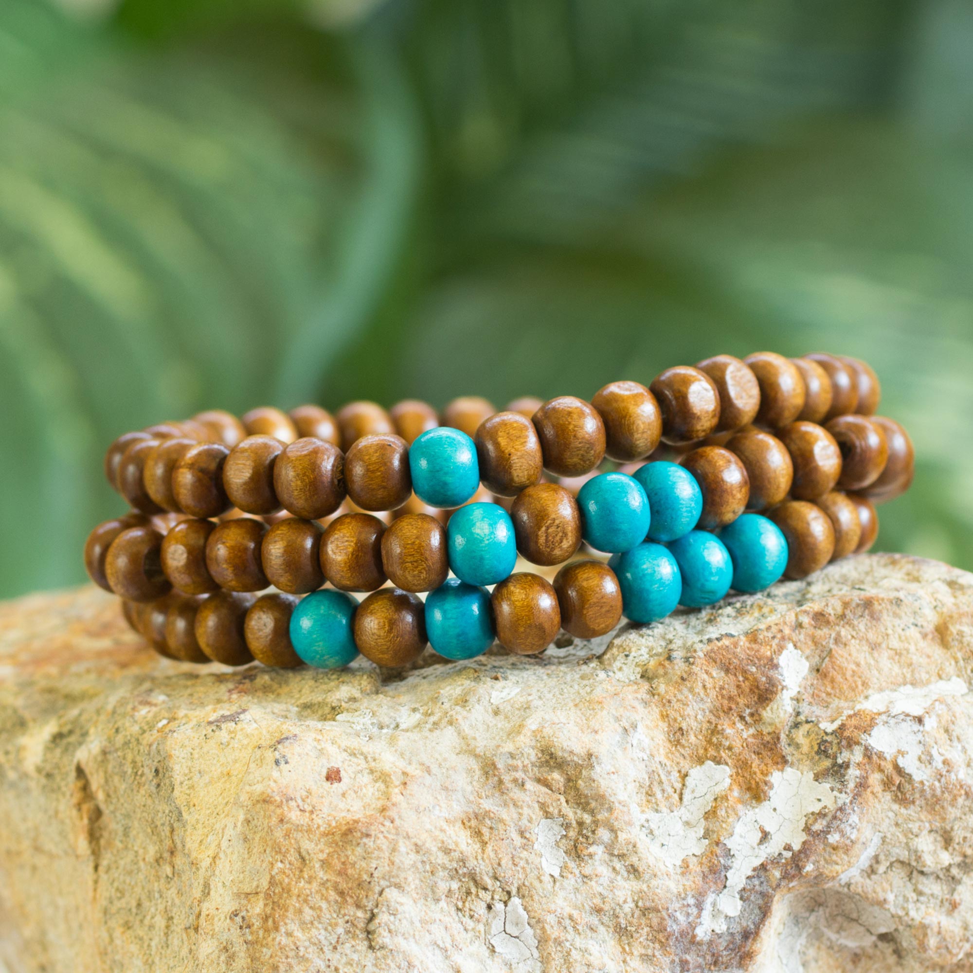 Wood Bracelet / 8mm Burmese Rosewood Beads / Your Choice Of Metal Accent  Bead / Men's Women's Unisex Bracelet