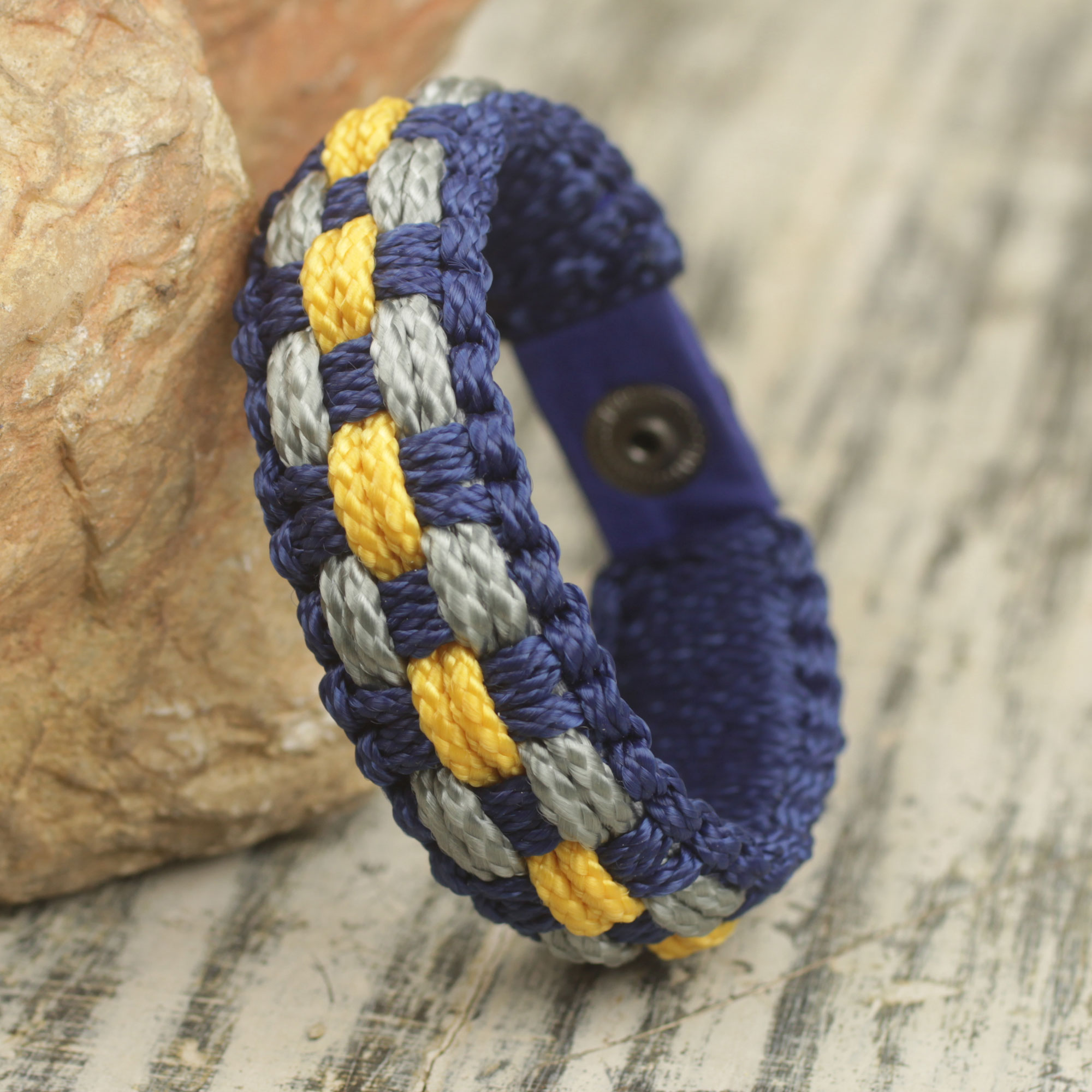 High Expectations Colorful Men's Bracelet Woven from Polypropylene Cords Nautical men's bracelets, men bracelet