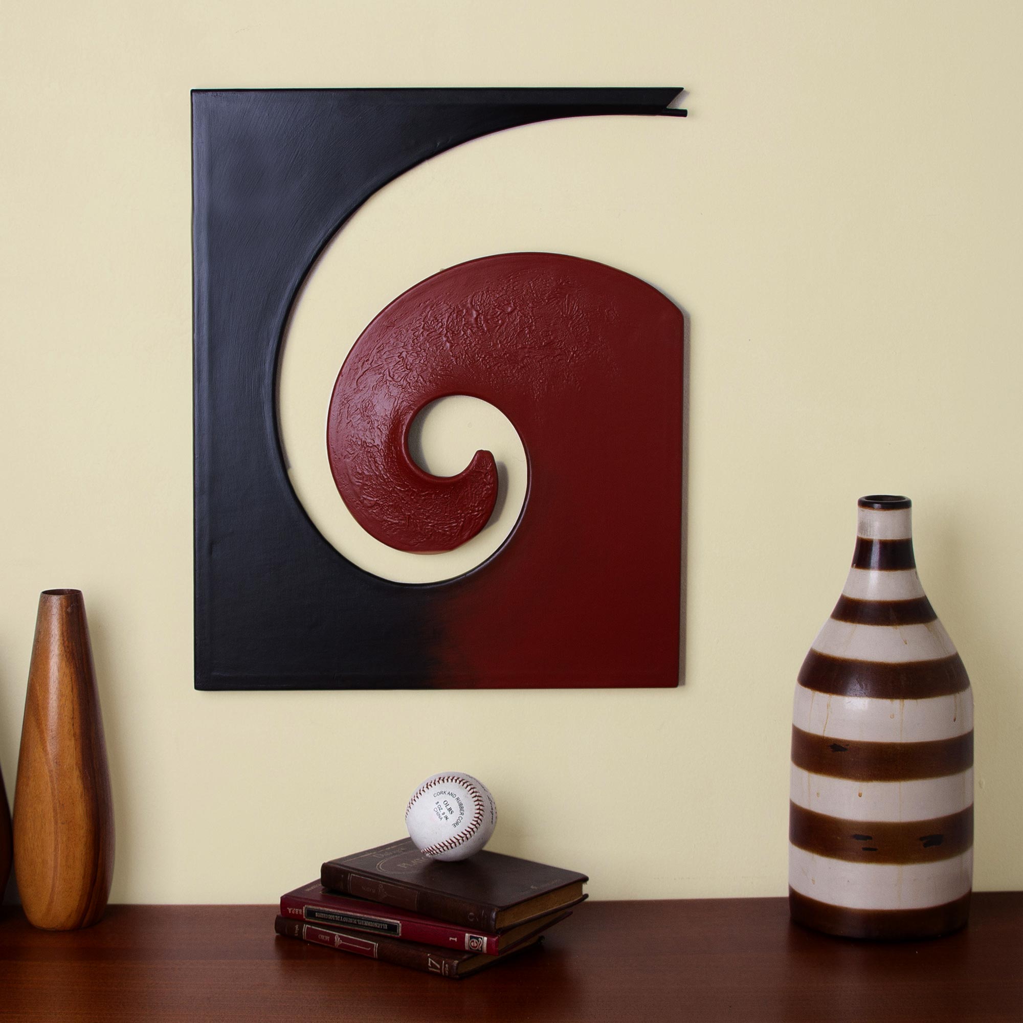 Evolution Hand Made Modern Steel Wall Art Pairing Area Rugs