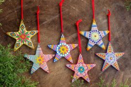 Artisan Crafted Ceramic Christmas Ornaments