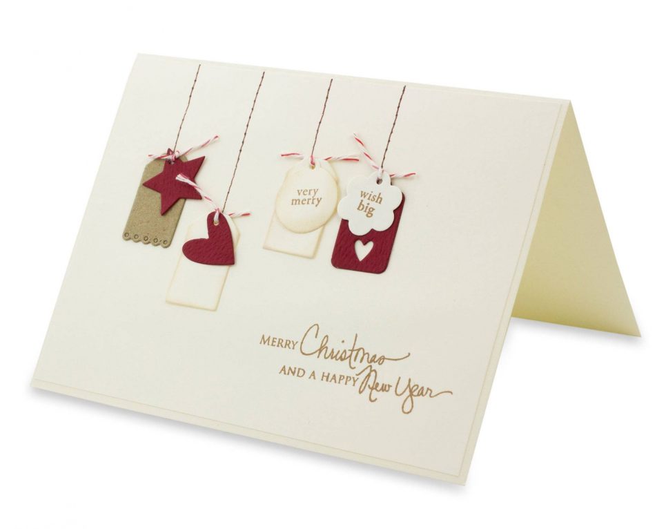 Big Wish Handcrafted Christmas Greeting Cards Envelopes (set of 4) Holiday card