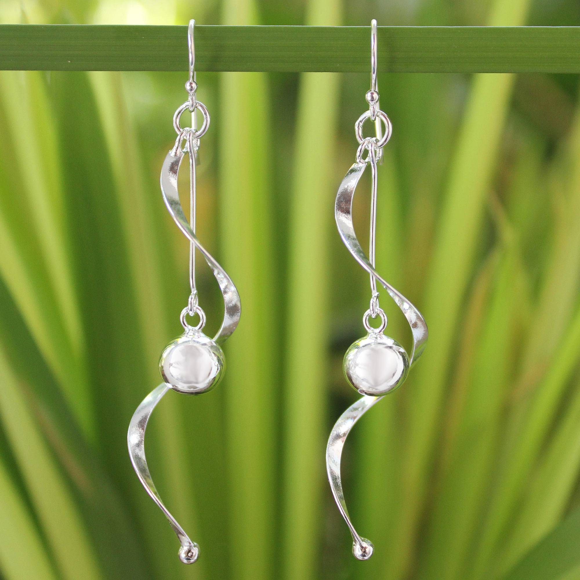 Movement Modern Sterling Silver Dangle Earrings Breathtaking Sterling Silver Jewelry