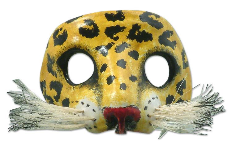 Spotted Jaguar Unique Leather Wild Cat Mask Decorating with masks
