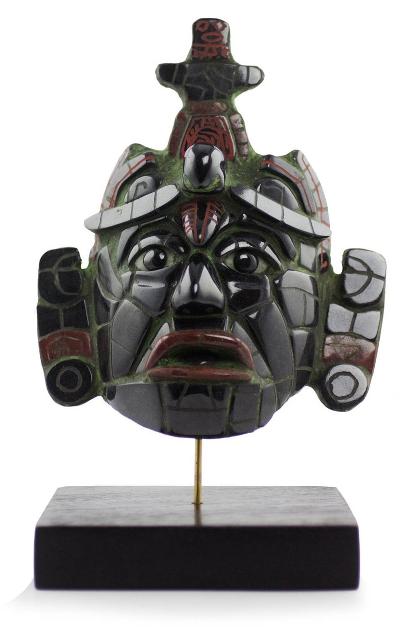 Classic Maya Replica Jade Mask from Tikal Jade: the magical gemstone