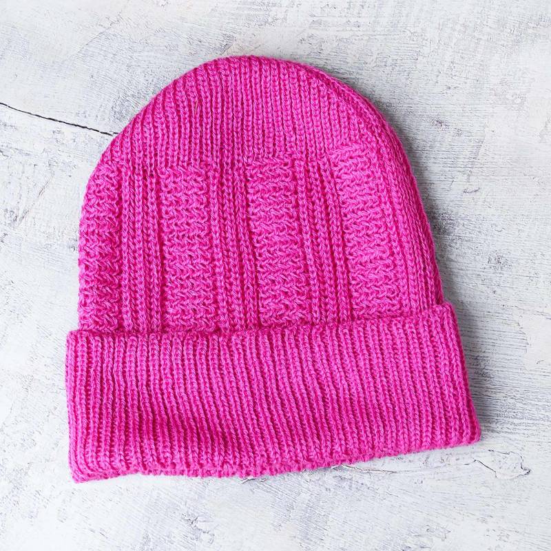 Alpaca Blend Hat Pink Glam new accessories