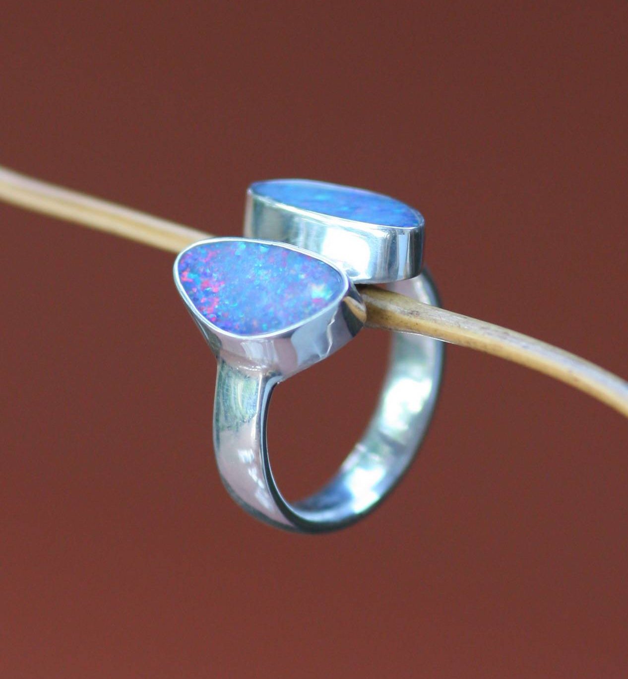 Never Apart Modern Sterling Silver and Opal Ring What are birthstones