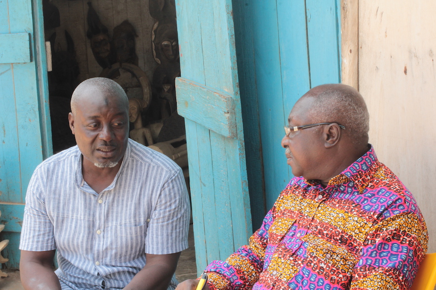 Interview of Salihu Ibrahim (left) with NOVICA correspondent, Ross Ewool