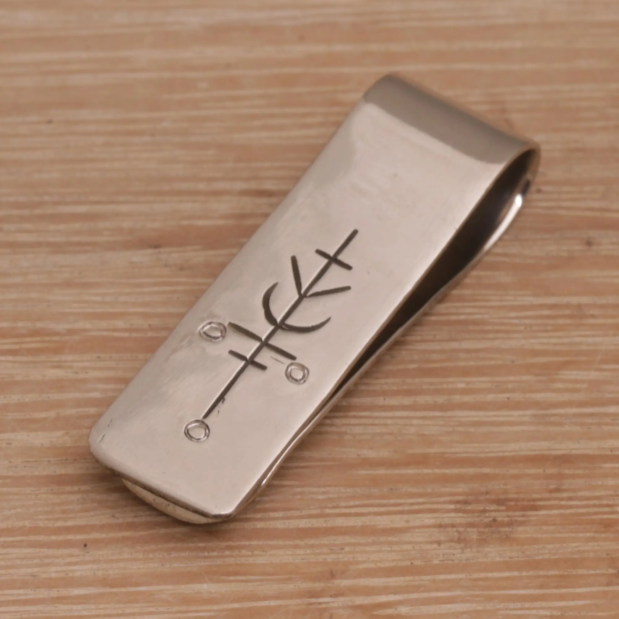 Engraved Stainless Steel Money Clip from Indonesia Gift Guide