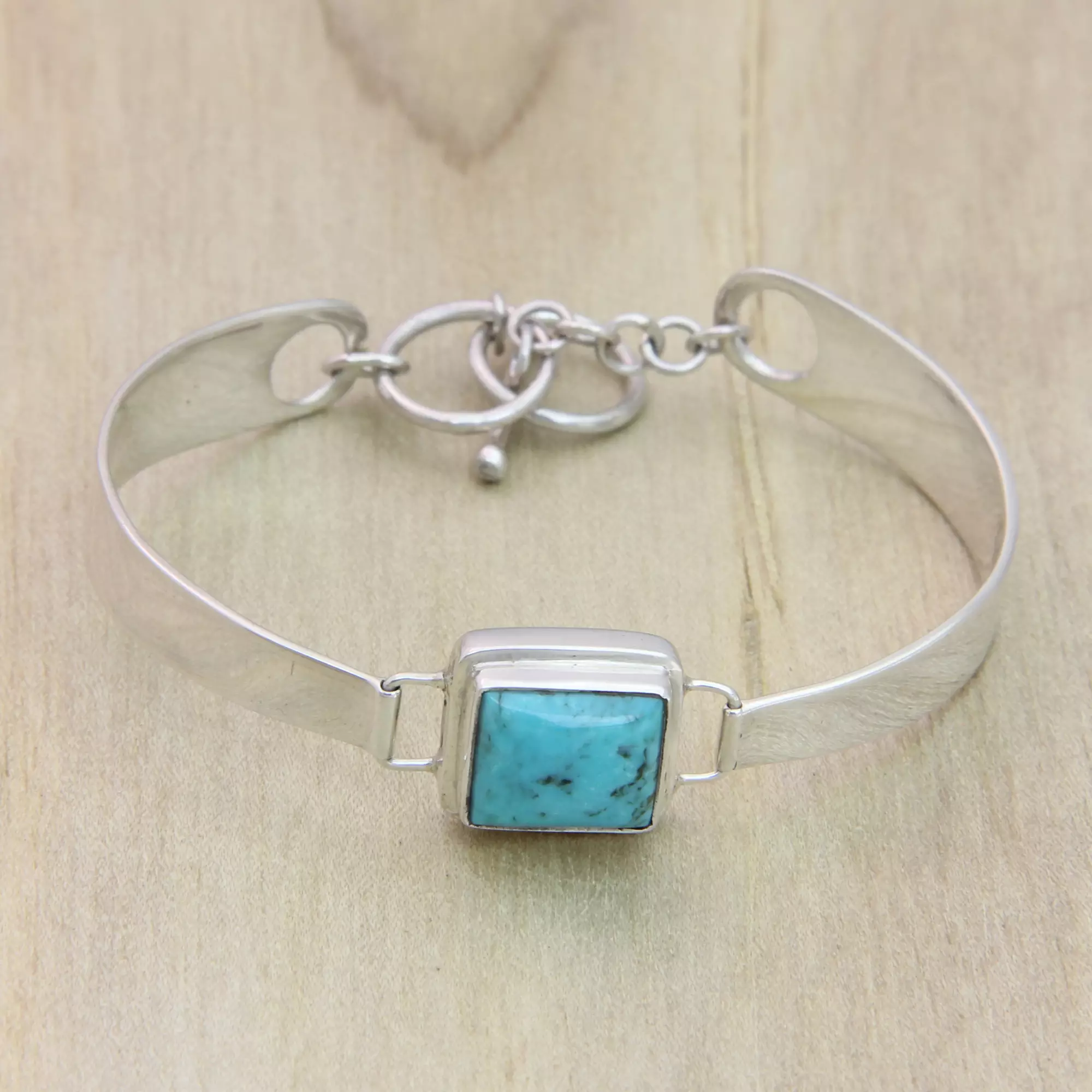 Sterling Silver Turquoise Wristband Bracelet Gift Guide