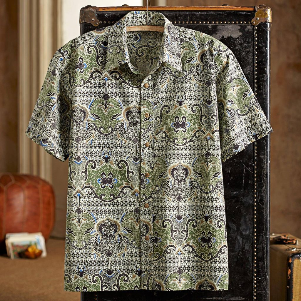 Shekhawati Cotton Shirt Short Sleeves, "Shekhawati Palace"