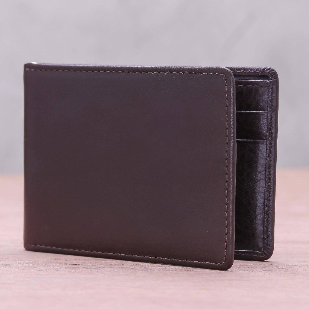 "Executive Espresso," Men's leather wallet father's day gift idea